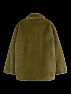 A-LINE FAUX FUR COAT