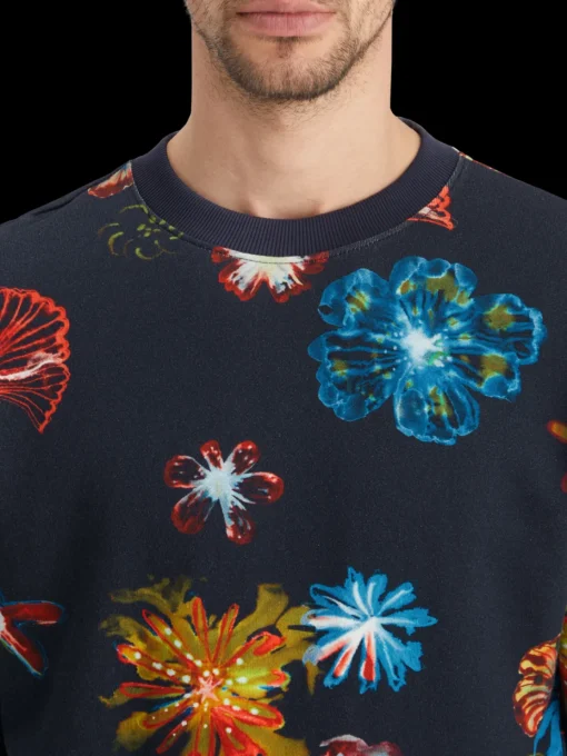 All over digital print sweatshirt