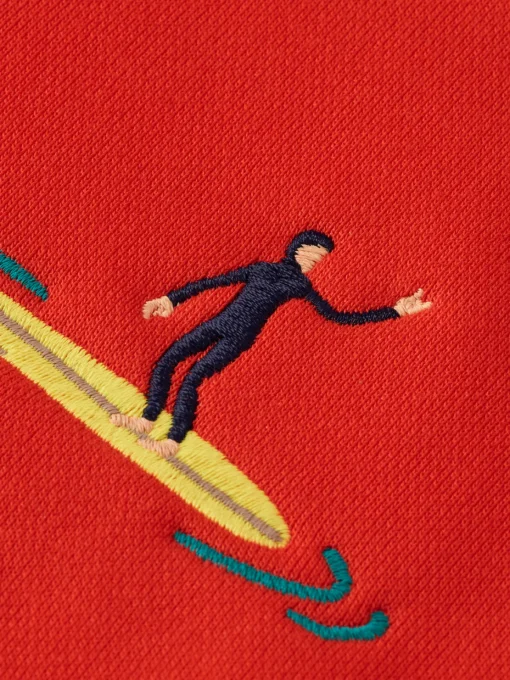 All-over embroidery sweatshirt