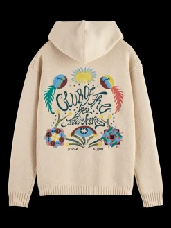 BACK EMBROIDERY SWEATER