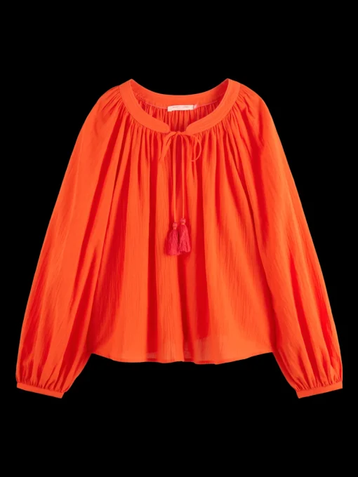 BALLOON SLEEVE TOP