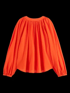 BALLOON SLEEVE TOP