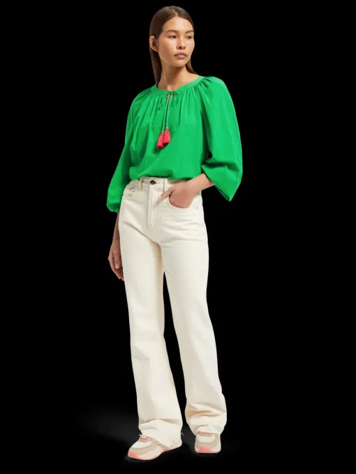BALLOON SLEEVE TOP