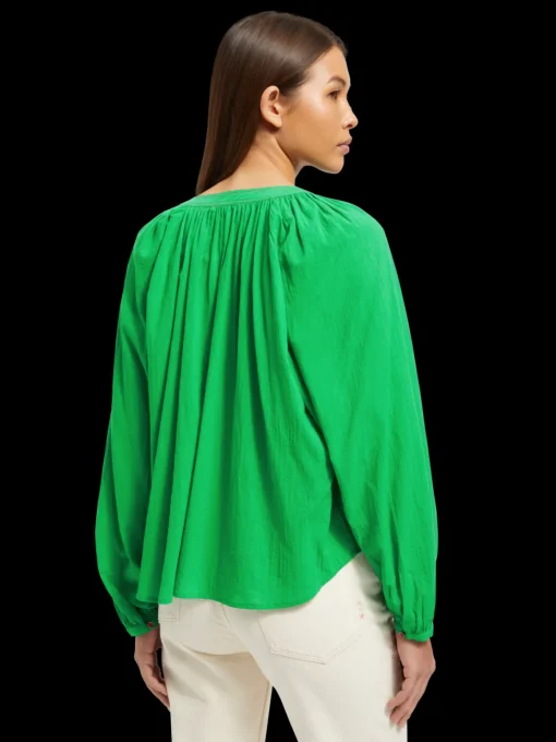 BALLOON SLEEVE TOP