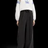 BALLOON SLEEVE TOP WITH TAPE DETAIL