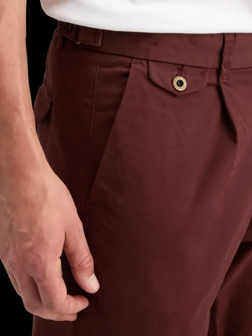 BLAKE - PLEATED SATINE CHINO