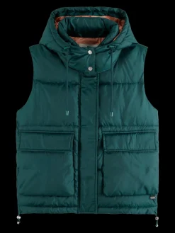 BODYWARMER WITH HOOD