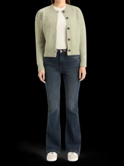 BOUCL CREW NECK CARDIGAN