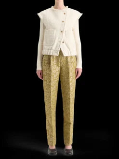 BOUCLE TWEED COLLARLESS GILET