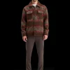 BRUSHED WOOL BLEND OVERSHIRT