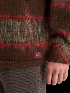 BRUSHED WOOL BLEND OVERSHIRT