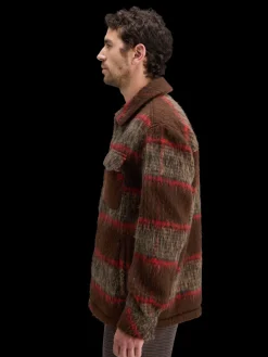 BRUSHED WOOL BLEND OVERSHIRT