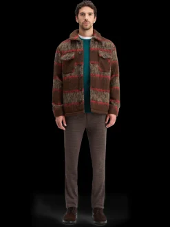 BRUSHED WOOL BLEND OVERSHIRT
