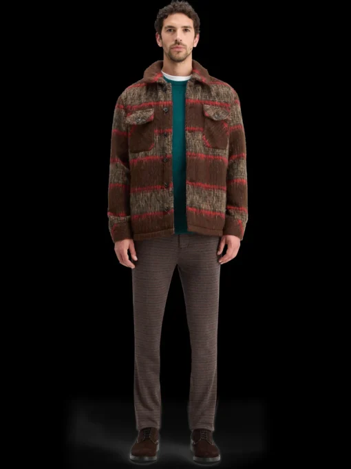 BRUSHED WOOL BLEND OVERSHIRT