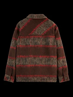 BRUSHED WOOL BLEND OVERSHIRT