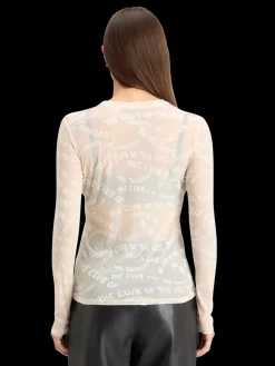 BURN OUT AOP LONG SLEEVE T-SHIRT