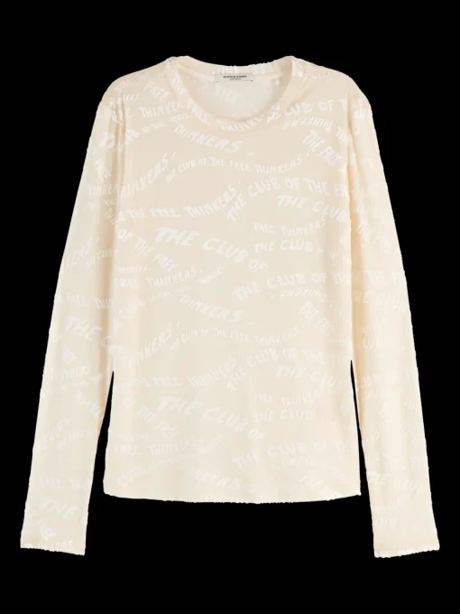 BURN OUT AOP LONG SLEEVE T-SHIRT