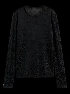 Burn out aop long sleeve t-shirt