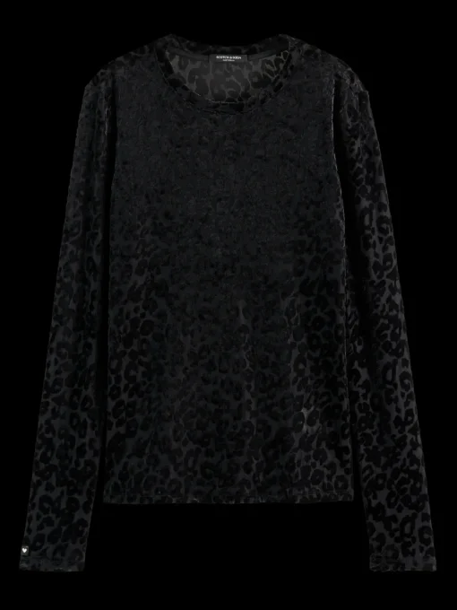 Burn out aop long sleeve t-shirt