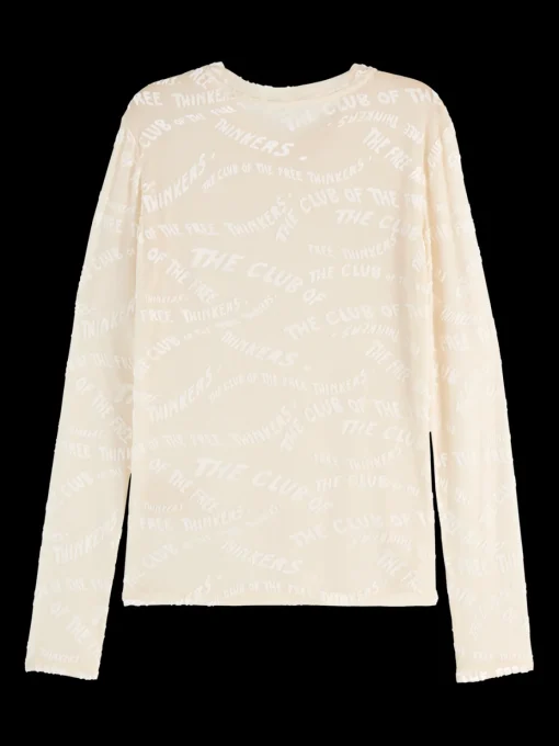 BURN OUT AOP LONG SLEEVE T-SHIRT