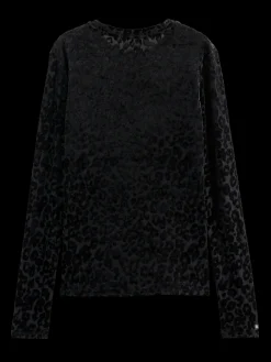 Burn out aop long sleeve t-shirt
