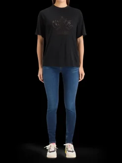 BURN OUT ARTWORK RELAXED FIT T-SHIRT