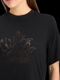 BURN OUT ARTWORK RELAXED FIT T-SHIRT
