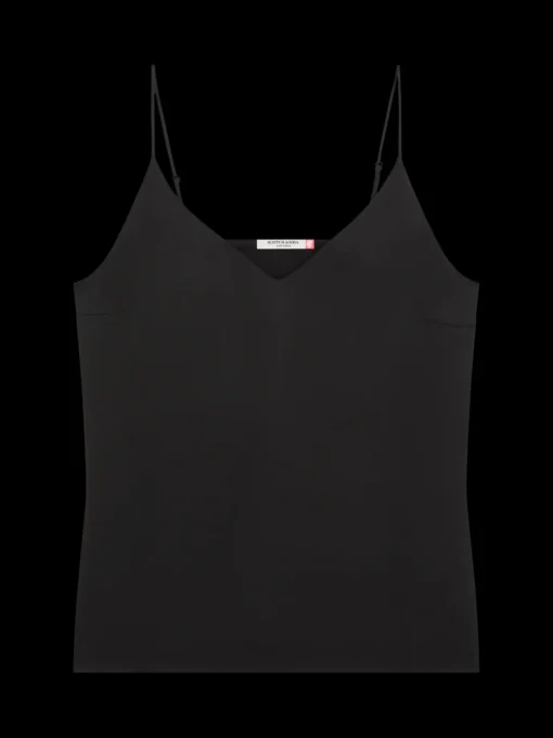 CAMISOLE WOVEN FRONT JERSEY BACK
