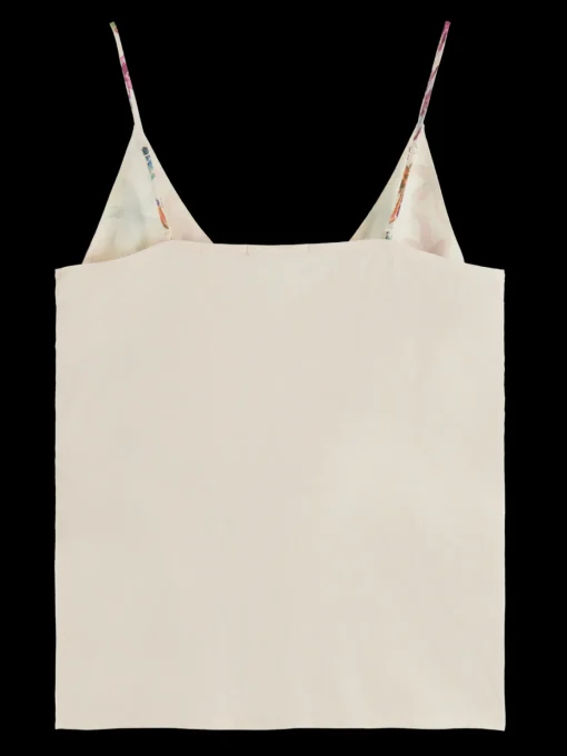 CAMISOLE WOVEN FRONT JERSEY BACK