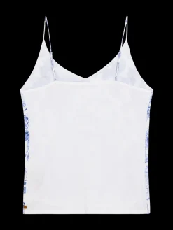 CAMISOLE WOVEN FRONT JERSEY BACK