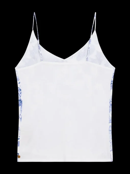 CAMISOLE WOVEN FRONT JERSEY BACK