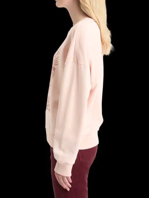 CHEST ARTWORK BOYFRIEND FIT SWEATSHIRT
