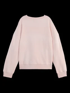 CHEST ARTWORK BOYFRIEND FIT SWEATSHIRT