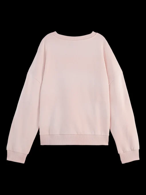 CHEST ARTWORK BOYFRIEND FIT SWEATSHIRT