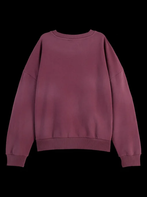 CHEST ARTWORK BOYFRIEND FIT SWEATSHIRT