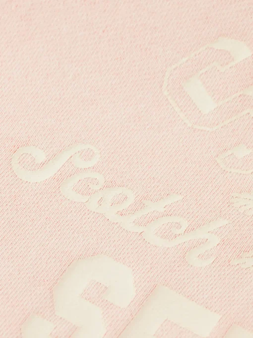 Contrast loops artwork hoodie