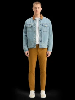 CORD COLLAR INDIGO TEDDY JACKET