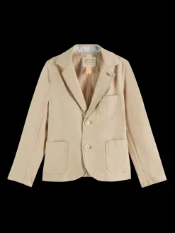 Cotton linen blazer