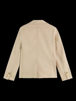 Cotton linen blazer