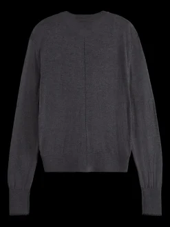 CREW NECK RELAXED CARDIGAN