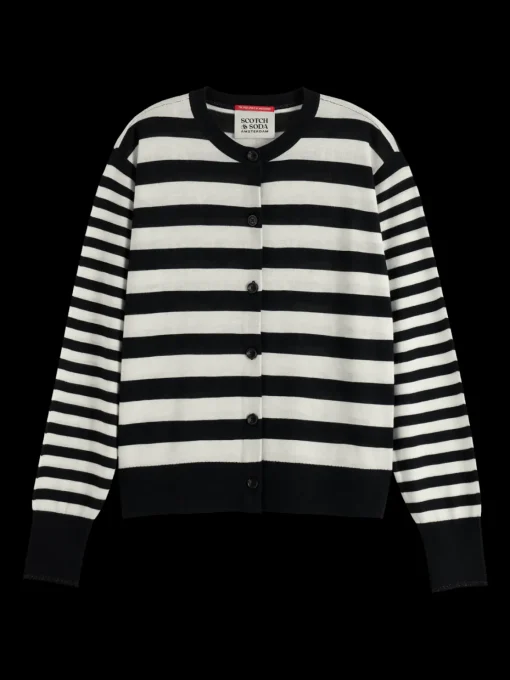 CREW NECK RELAXED CARDIGAN