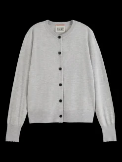 CREW NECK RELAXED CARDIGAN
