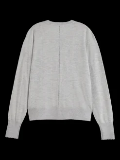 CREW NECK RELAXED CARDIGAN
