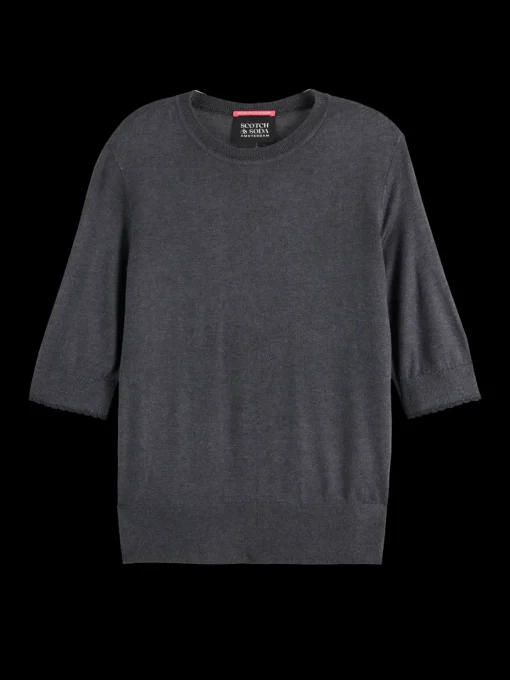 CREW NECK SHORT SLEEVED PULLOVER