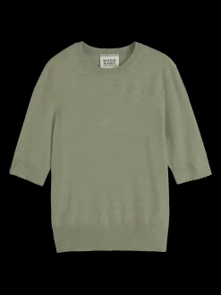 CREW NECK SHORT SLEEVED PULLOVER