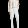 Crinkled voile stripe shirt