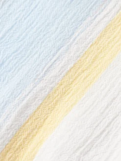 Crinkled voile stripe shirt