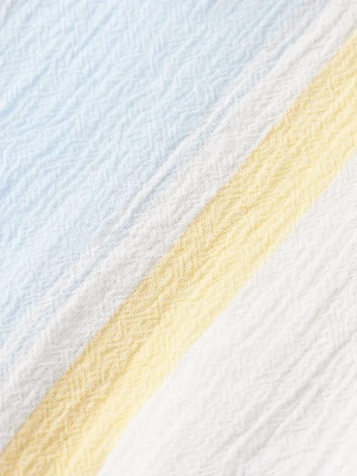 Crinkled voile stripe shirt