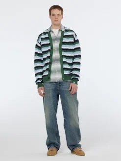 Crochet dropped shoulder cardigan