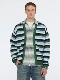 Crochet dropped shoulder cardigan